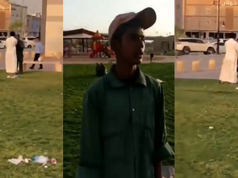 بالفيديو: شاب يصفع عامل نظافة في السعودية!